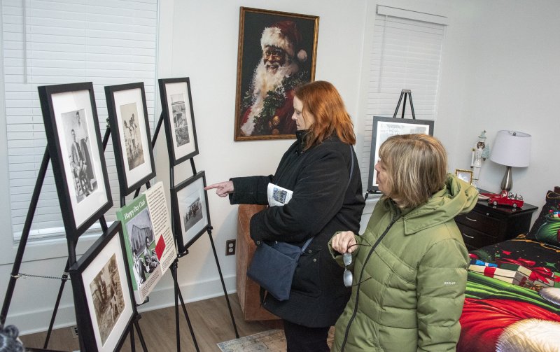 The Daisey family’s exhibition is available to view among the extensive collection of African American Santas.